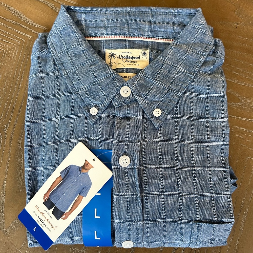 Weatherproof Vintage Linen Shirt Large